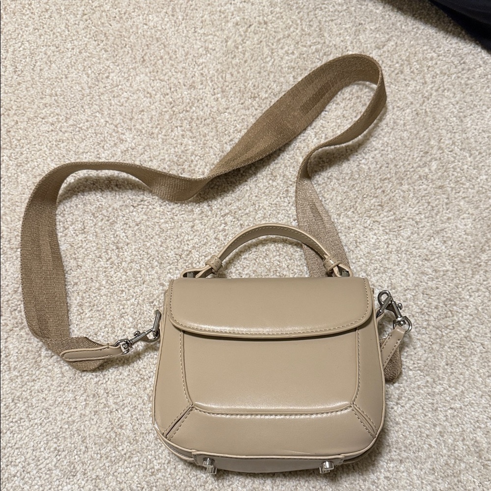 Zara Beige Crossbody Bag